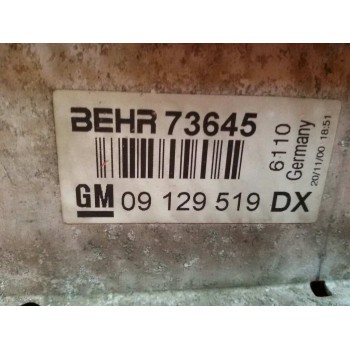 Recambio de intercooler para opel zafira a elegance referencia OEM IAM 09129519  