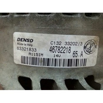 Recambio de alternador para fiat doblo (119) 1.9 d elx referencia OEM IAM 46782218 65A 