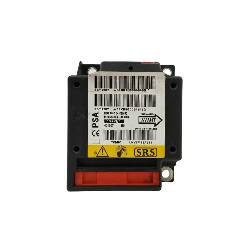 Recambio de centralita airbag para citroën c2 1.1 referencia OEM IAM 9663357680  