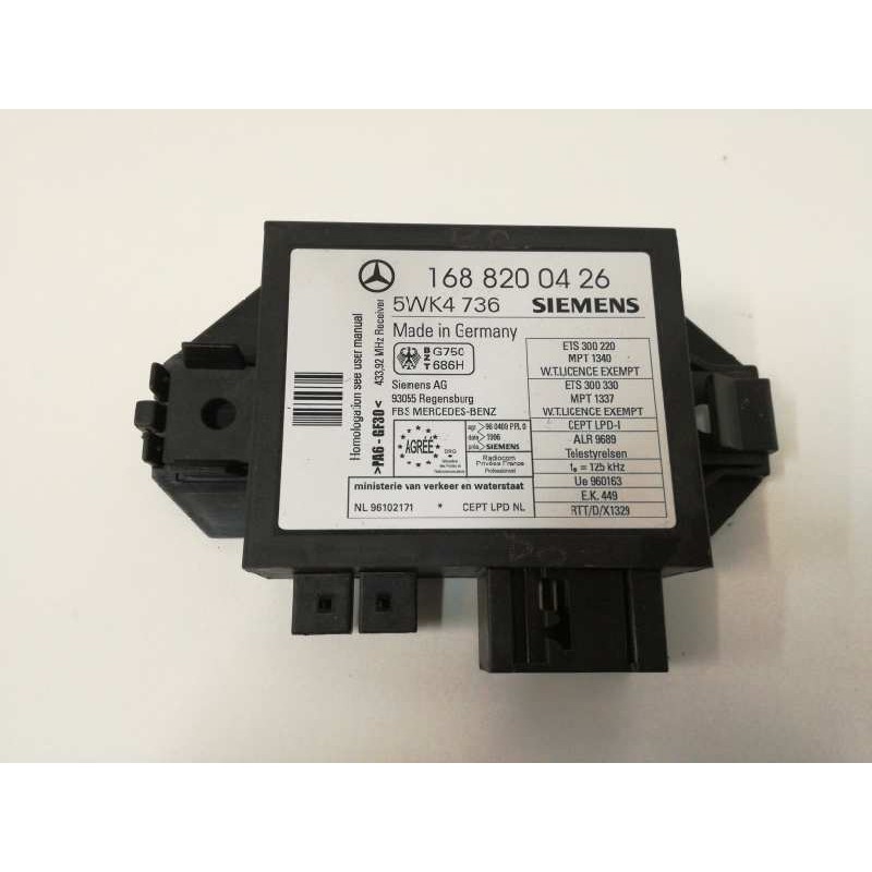 Recambio de centralita inmovilizador para mercedes-benz clase a (w168) 140 (168.031) referencia OEM IAM 1688200426 5WK4736 