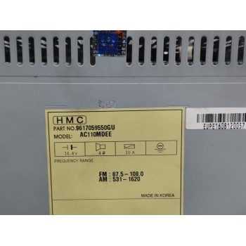 Recambio de sistema audio / radio cd para hyundai h350 kasten 2.5 crdi cat referencia OEM IAM 9617059550 AC110MDEE 