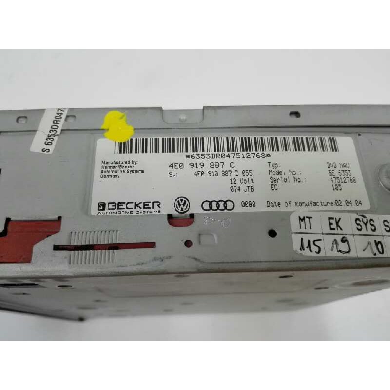 SISTEMA NAVEGACION GPS 4E0910887D