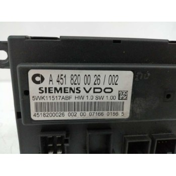 Recambio de modulo electronico para smart coupe fortwo coupe (52kw) referencia OEM IAM A4518200026 5WK1151ABF 
