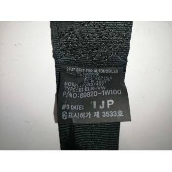 Recambio de cinturon seguridad trasero derecho para kia rio 1.2 cat referencia OEM IAM 898201W100  
