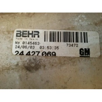 Recambio de intercooler para opel combo (corsa c) tour referencia OEM IAM 24427069  
