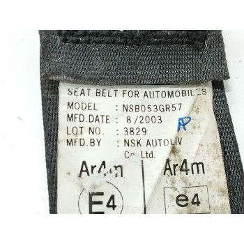 Recambio de cinturon seguridad trasero derecho para honda accord berlina (cl/cn) 2.2 ctdi referencia OEM IAM NSB053GR57  