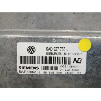 Recambio de centralita cambio automatico para volkswagen touareg (7la) 5.0 v10 tdi cat (ayh) referencia OEM IAM 0AD927755L 5WP22